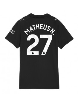 Manchester City Matheus Nunes #27 Replika Borta Kläder Dam 2025-26 Kortärmad